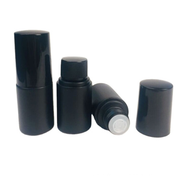 Black HDPE plastic bottle for cream with cover cap 40ml 60ml 100ml